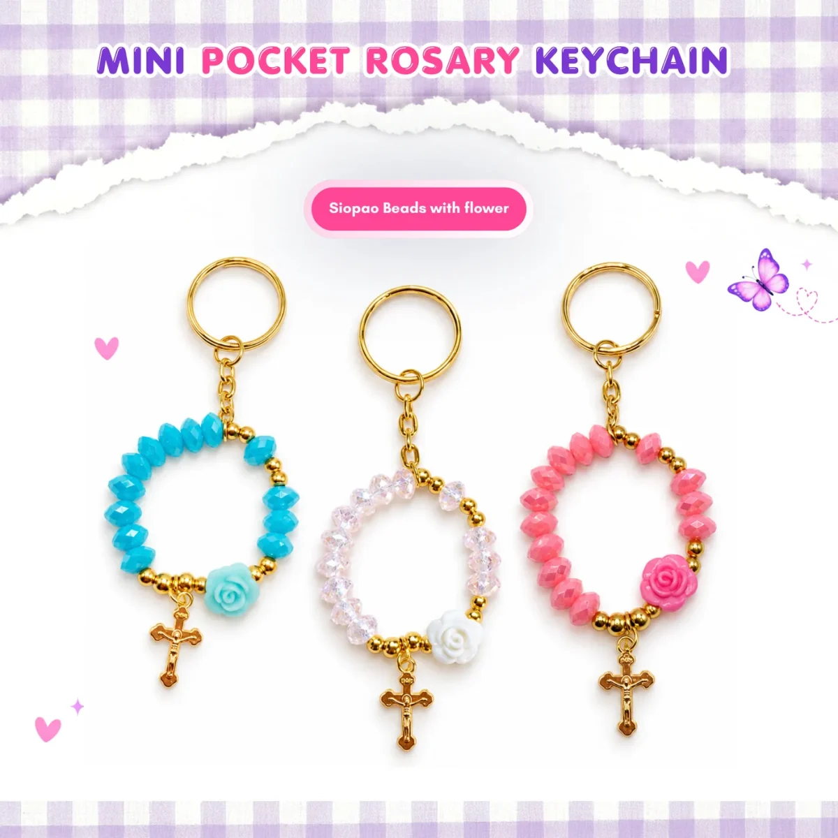 Mini Pocket Rosary Souvenir, image 3 of 4