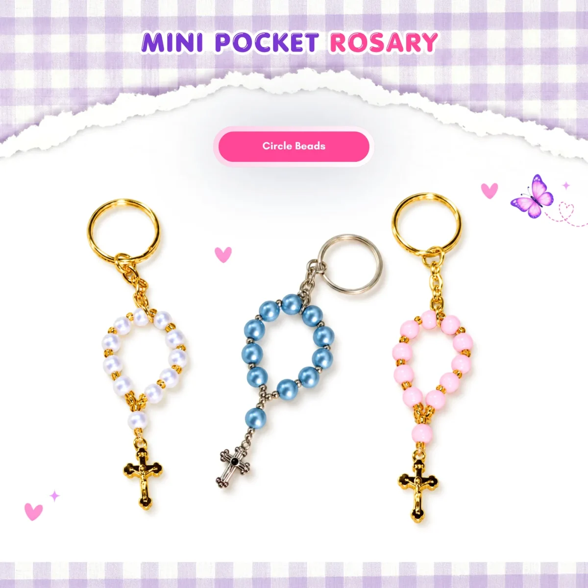 Mini Pocket Rosary Souvenir, image 4 of 4