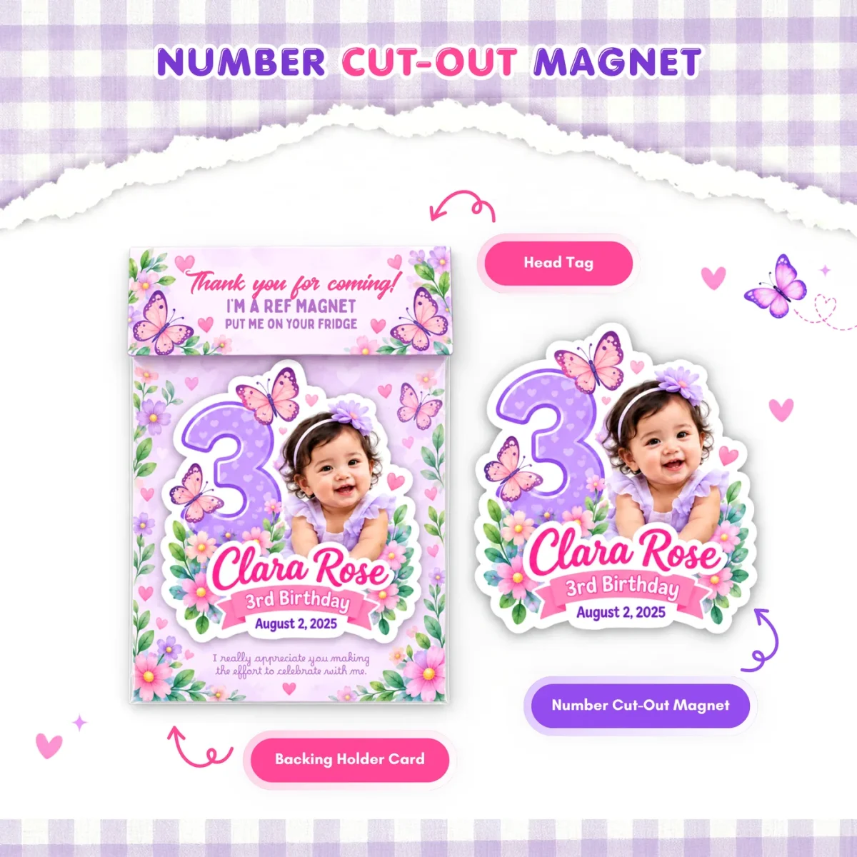 Number Cut-Out Ref Magnet, image 4 of 4